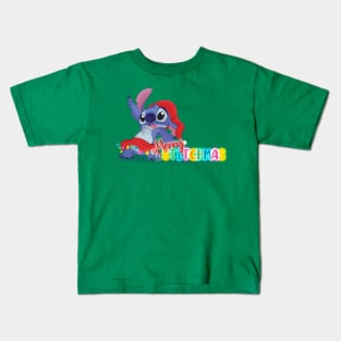 Merry Stitchmas Stitch Kids T-Shirt